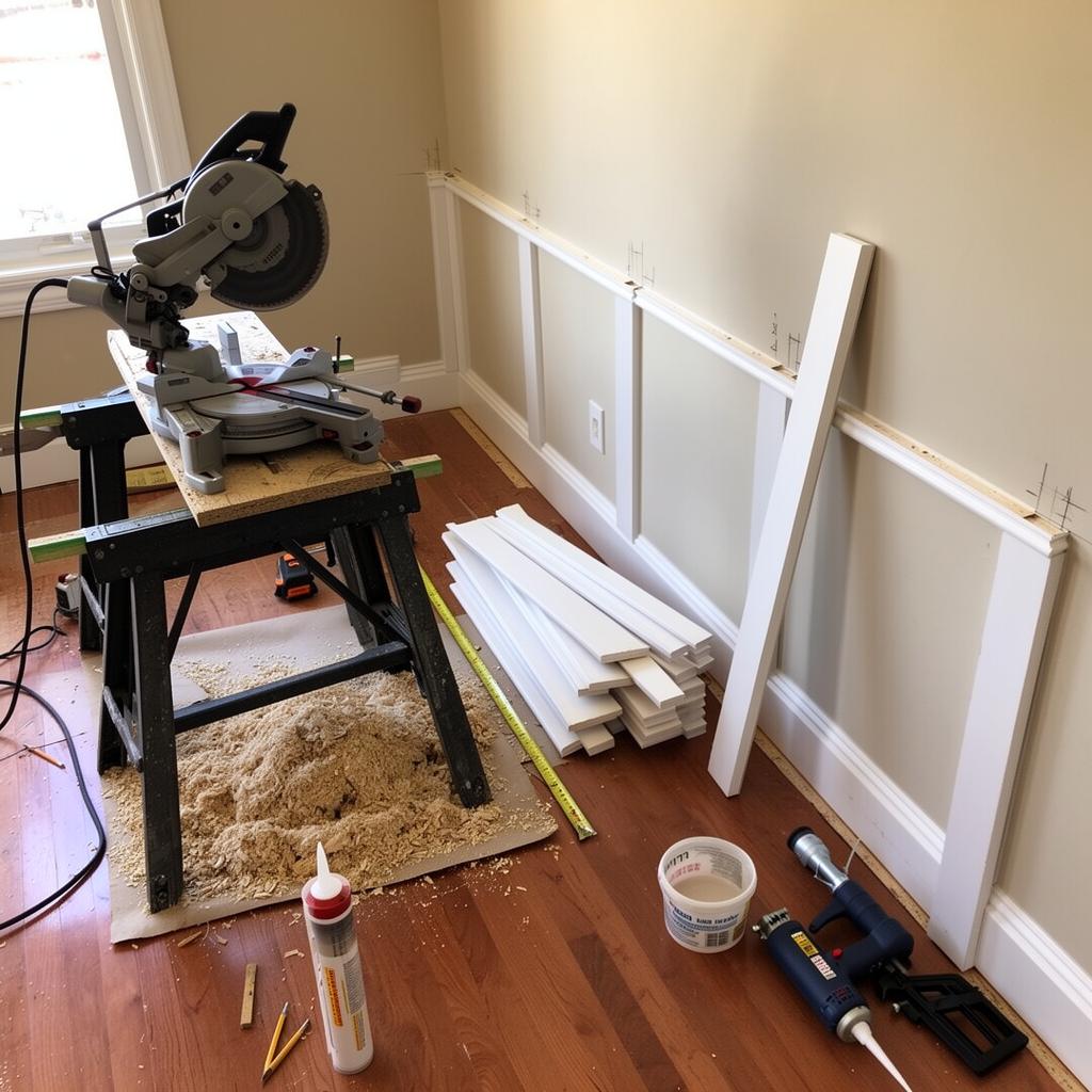 Laminate Install in Progress